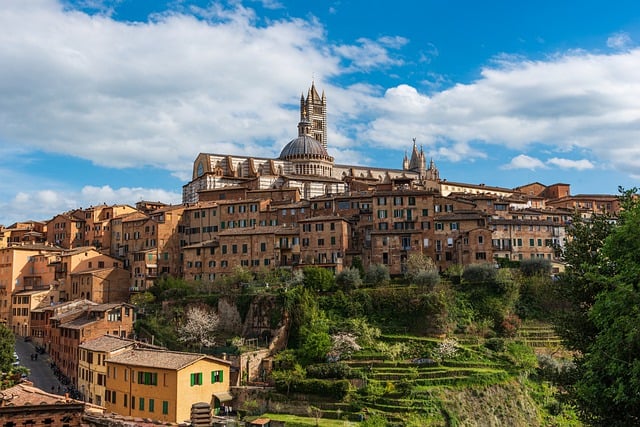 Mittelalterliche Stadt Siena in Italien
